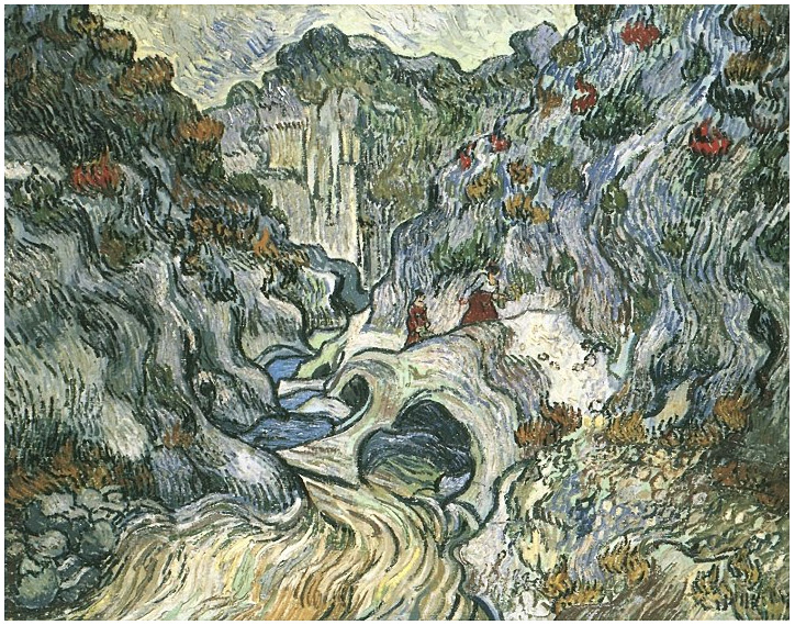 Vincent van Gogh Les Peiroulets Ravine Painting Vincent van Gogh's Les Peiroulets Ravine Painting