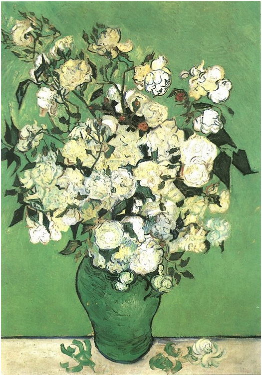 Vincent van Gogh Naturaleza muerta Flores rosados en un vaso Painting Vincent van Gogh's Naturaleza muerta Flores rosados en un vaso Painting