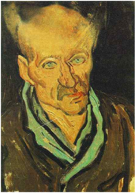 Vincent van Gogh Retrato de un paciente en el Hospital de San Pablo Painting Vincent van Gogh's Retrato de un paciente en el Hospital de San Pablo Painting