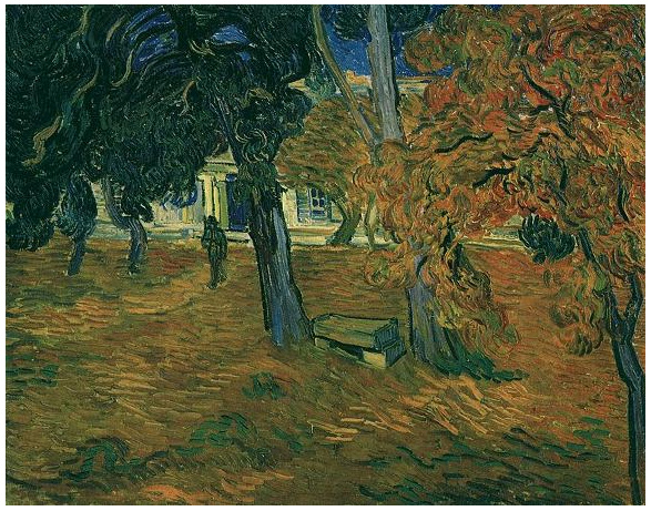 Vincent van Gogh El jardín del Hospital de San Pablo Painting Vincent van Gogh's El jardín del Hospital de San Pablo Painting
