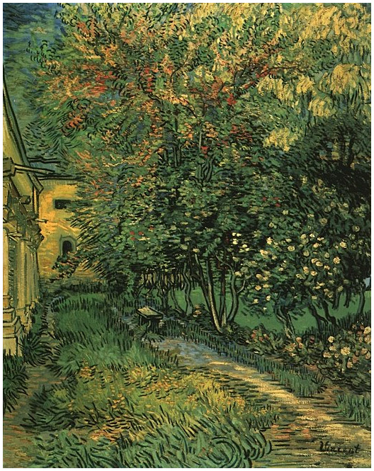 Vincent van Gogh El jardín del Hospital de San Pablo Painting Vincent van Gogh's El jardín del Hospital de San Pablo Painting