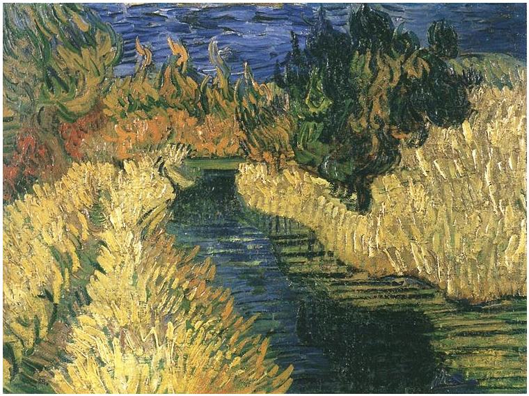 Vincent van Gogh El pequeño arroyo Painting Vincent van Gogh's El pequeño arroyo Painting
