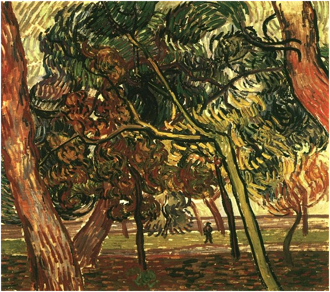 Vincent van Gogh Estudio de pinos Painting Vincent van Gogh's Estudio de pinos Painting