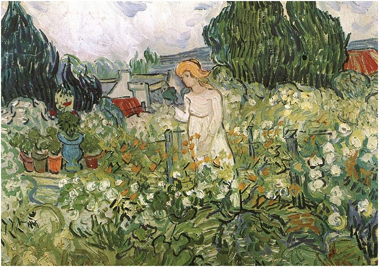 Vincent van Gogh Marguerite Gachet en el jardín Painting Vincent van Gogh's Marguerite Gachet en el jardín Painting