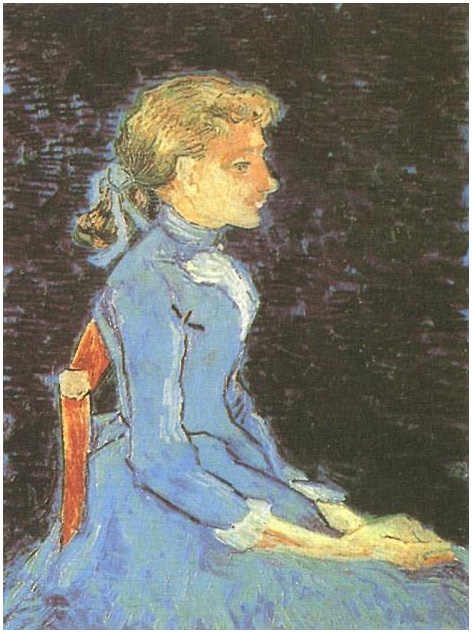 Vincent van Gogh Retrato de Adeline Ravoux Painting Vincent van Gogh's Retrato de Adeline Ravoux Painting