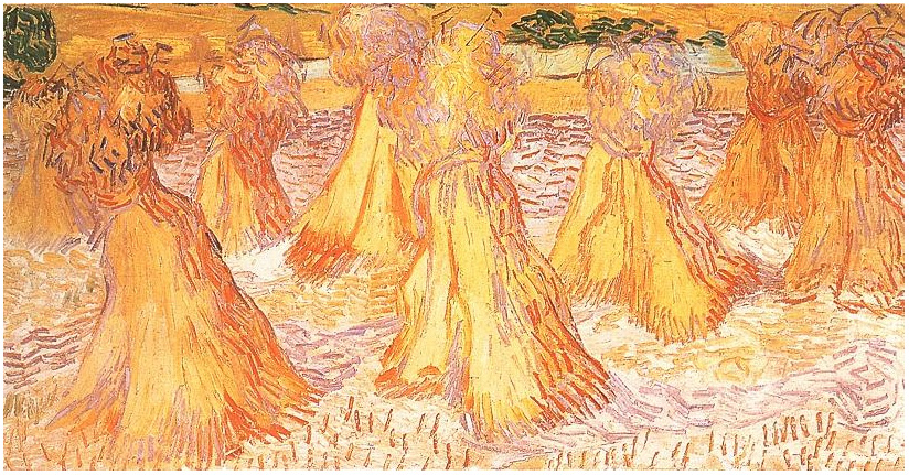Vincent van Gogh Gavillas de trigo Painting Vincent van Gogh's Gavillas de trigo Painting