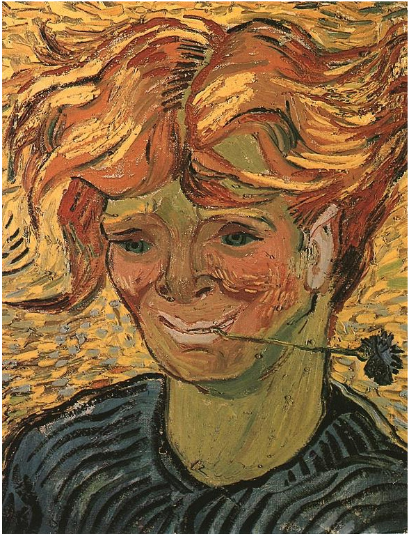 Vincent van Gogh Hombre joven con aciano Painting Vincent van Gogh's Hombre joven con aciano Painting