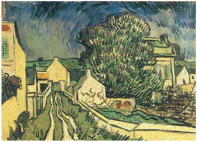 Vincent van Gogh La casa de Pere Pilon Painting Vincent van Gogh's La casa de Pere Pilon Painting