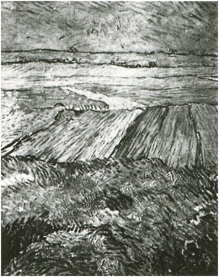 Vincent van Gogh Los campos de trigo Painting Vincent van Gogh's Los campos de trigo Painting