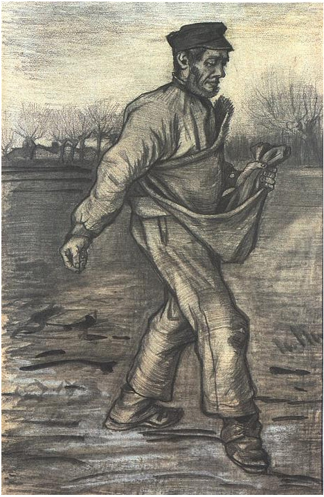 Vincent van Gogh El sembrador Drawing Vincent van Gogh's El sembrador Drawing