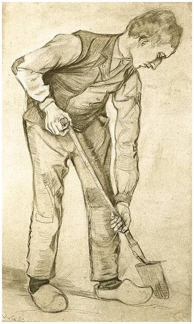 Vincent van Gogh Excavador Watercolor Vincent van Gogh's Excavador Watercolor