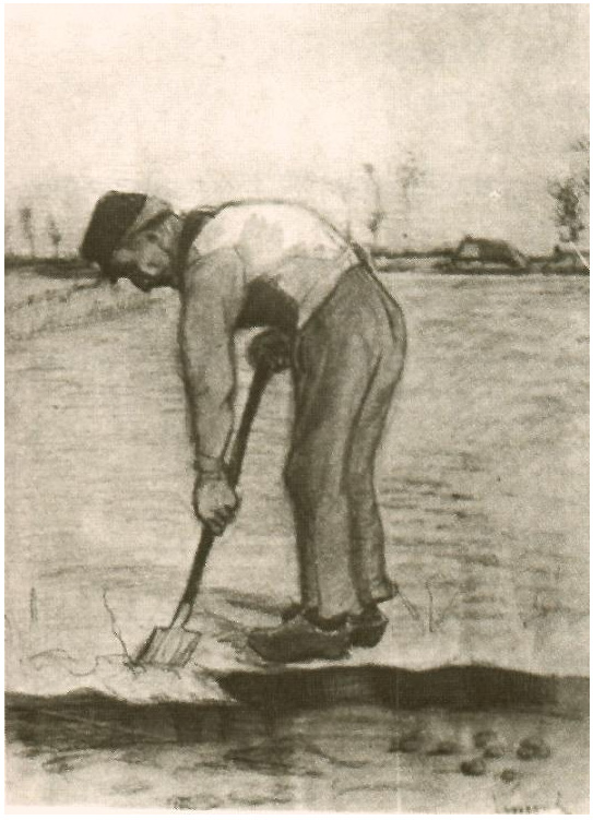 Vincent van Gogh Excavador Drawing Vincent van Gogh's Excavador Drawing