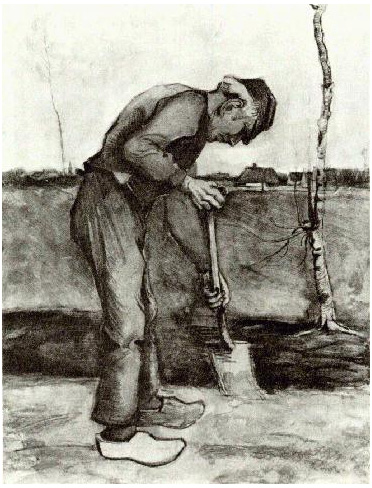 Vincent van Gogh Excavador Drawing Vincent van Gogh's Excavador Drawing