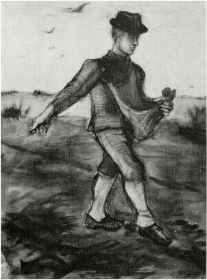 Vincent van Gogh Sower Watercolor Vincent van Gogh's Sower Watercolor
