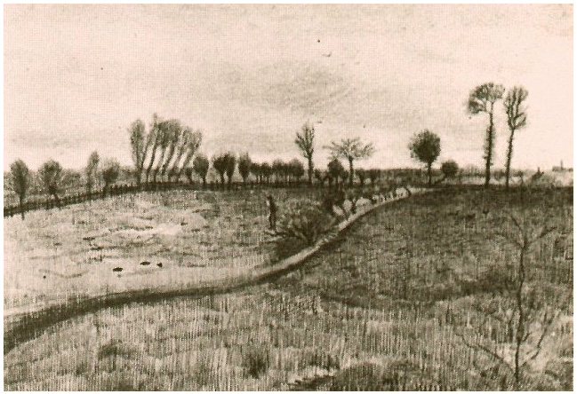 Vincent van Gogh Landscape Watercolor Vincent van Gogh's Landscape Watercolor
