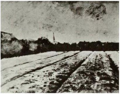 Vincent van Gogh Campo estéril Watercolor Vincent van Gogh's Campo estéril Watercolor