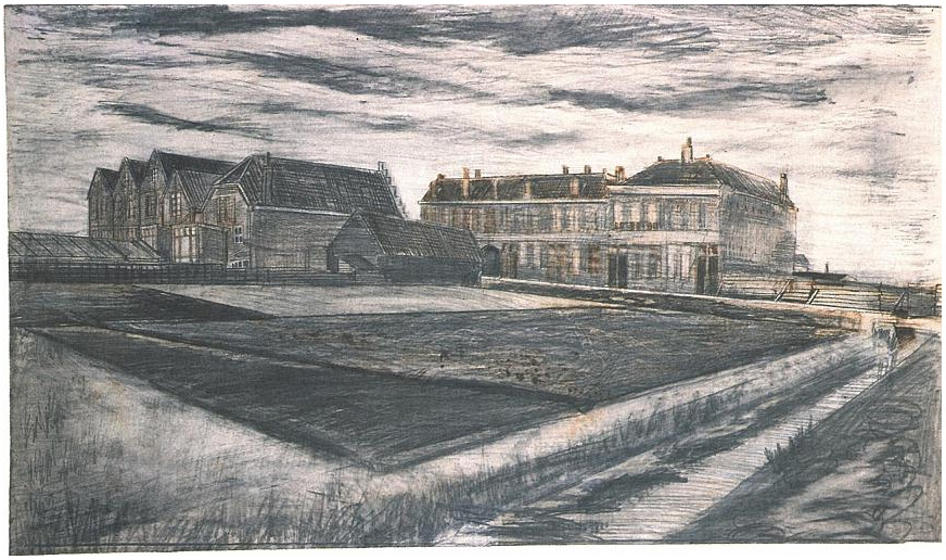 Vincent van Gogh Las casas de Schenkweg donde Van Gogh vivía Drawing Vincent van Gogh's Las casas de Schenkweg donde Van Gogh vivía Drawing