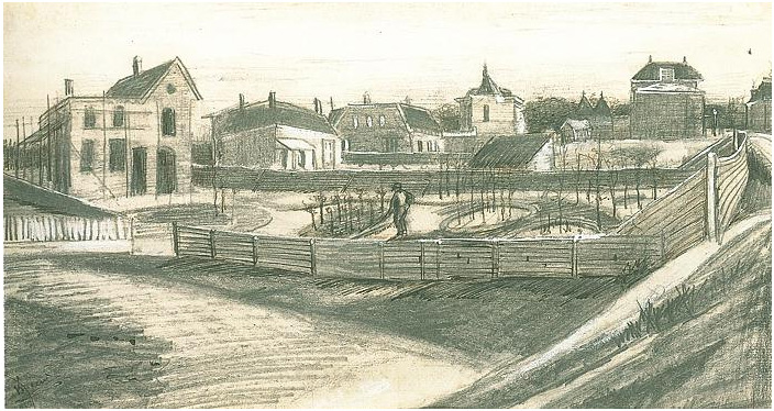 Vincent van Gogh Van Stolkpark Drawing Vincent van Gogh's Van Stolkpark Drawing