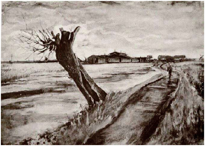 Vincent van Gogh's Pollard Willow Watercolor
