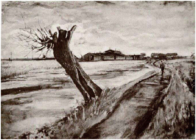 Vincent van Gogh Sauce podado Watercolor Vincent van Gogh's Sauce podado Watercolor