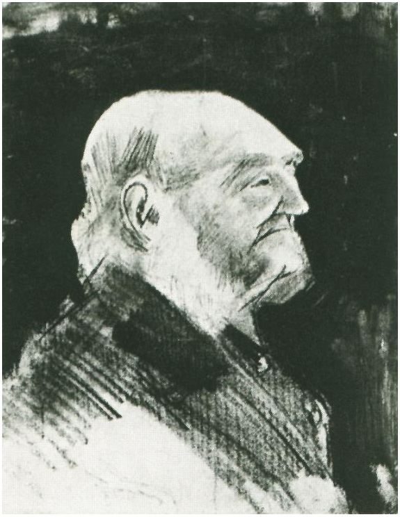Vincent van Gogh Orphan Man, Bareheaded, Head Drawing Vincent van Gogh's Orphan Man, Bareheaded, Head Drawing
