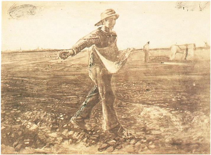 Vincent van Gogh Sembrador Drawing Vincent van Gogh's Sembrador Drawing