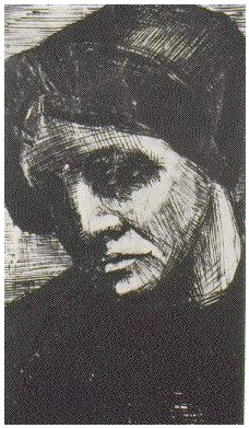 Vincent van Gogh Cabeza de mujer Drawing Vincent van Gogh's Cabeza de mujer Drawing