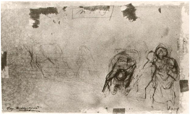 Vincent van Gogh Bosquejos de figuras Drawing Vincent van Gogh's Bosquejos de figuras Drawing