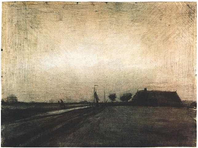 Vincent van Gogh Paisaje en Drenthe Drawing Vincent van Gogh's Paisaje en Drenthe Drawing