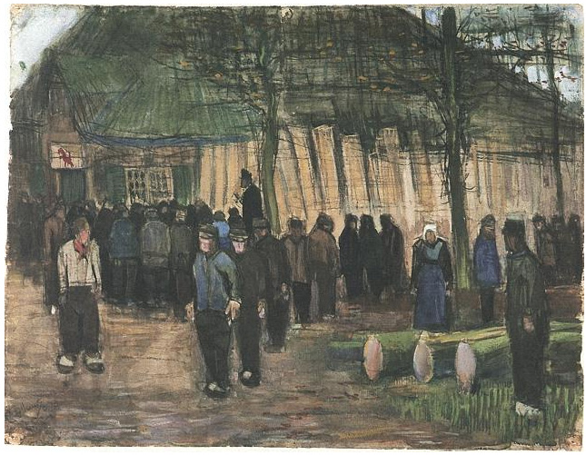 Vincent van Gogh Venta de madera Watercolor Vincent van Gogh's Venta de madera Watercolor
