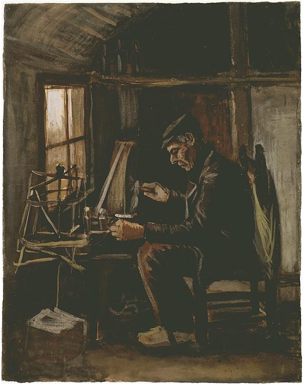 Vincent van Gogh Hombre ovillando hilo Watercolor Vincent van Gogh's Hombre ovillando hilo Watercolor