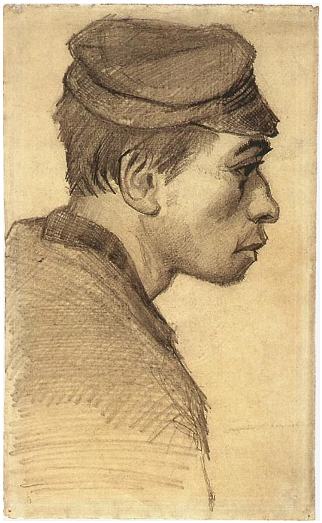 Vincent van Gogh Cabeza de un muchacho Drawing Vincent van Gogh's Cabeza de un muchacho Drawing
