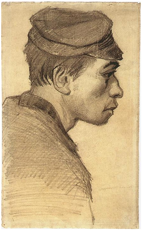 Vincent van Gogh's Head of a Young Man Drawing