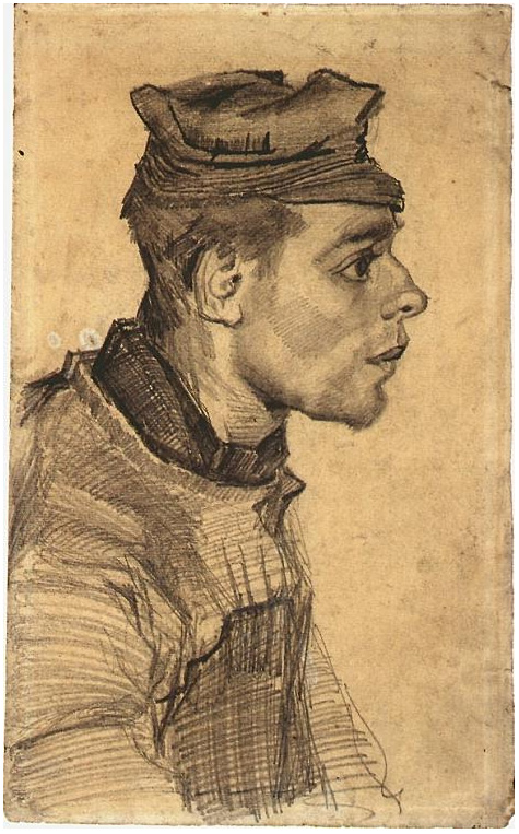 Vincent van Gogh Cabeza de un muchacho Drawing Vincent van Gogh's Cabeza de un muchacho Drawing