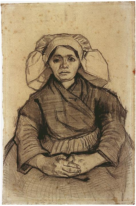 Vincent van Gogh Mujer sentada Drawing Vincent van Gogh's Mujer sentada Drawing