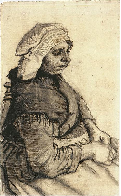 Vincent van Gogh Mujer sentada Drawing Vincent van Gogh's Mujer sentada Drawing