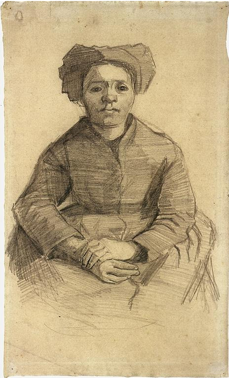 Vincent van Gogh Mujer sentada Drawing Vincent van Gogh's Mujer sentada Drawing