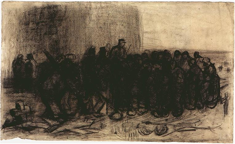 Vincent van Gogh Venta de chatarra de construcción Drawing Vincent van Gogh's Venta de chatarra de construcción Drawing