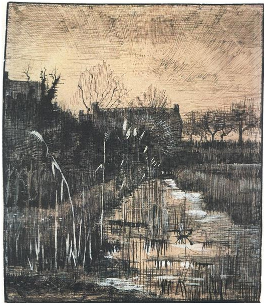 Vincent van Gogh Cuneta Drawing Vincent van Gogh's Cuneta Drawing