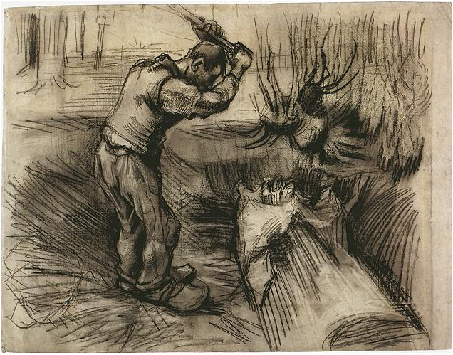 Vincent van Gogh Leñador Drawing Vincent van Gogh's Leñador Drawing