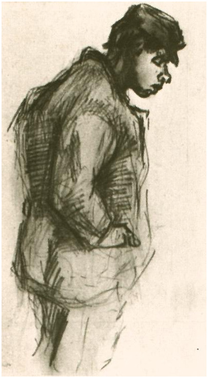 Vincent van Gogh Niño campesino Drawing Vincent van Gogh's Niño campesino Drawing