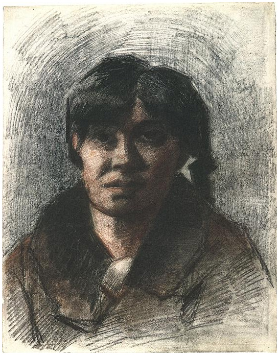 Vincent van Gogh Retrato de una mujer Drawing Vincent van Gogh's Retrato de una mujer Drawing