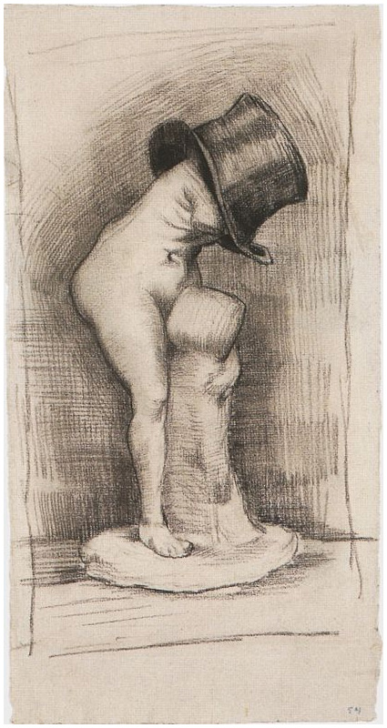 Vincent van Gogh Venus en un sombrero de copa Drawing Vincent van Gogh's Venus en un sombrero de copa Drawing