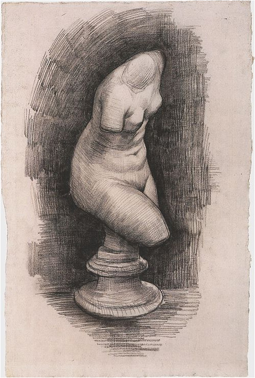 Vincent van Gogh Torso de Venus Drawing Vincent van Gogh's Torso de Venus Drawing