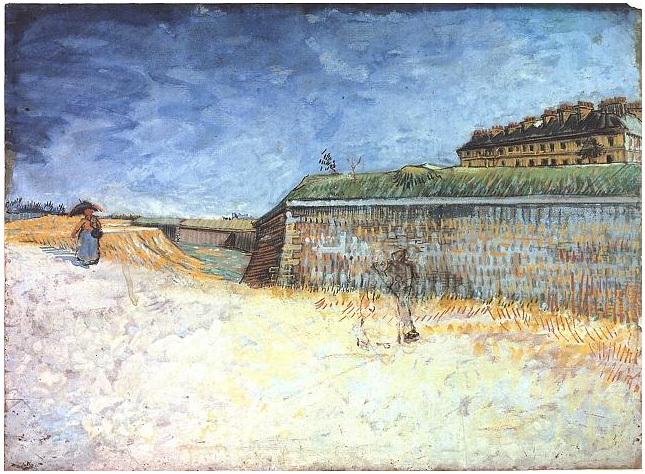 Vincent van Gogh Las murallas de París Watercolor Vincent van Gogh's Las murallas de París Watercolor