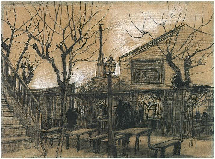 Vincent van Gogh La Guinguette Drawing Vincent van Gogh's La Guinguette Drawing