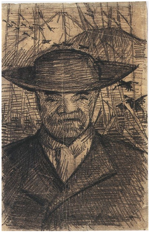 Vincent van Gogh Retrato de Père Tanguy Drawing Vincent van Gogh's Retrato de Père Tanguy Drawing