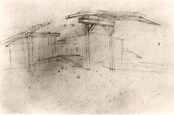 Vincent van Gogh Drawbridge in Arles Drawing Vincent van Gogh's Drawbridge in Arles Drawing