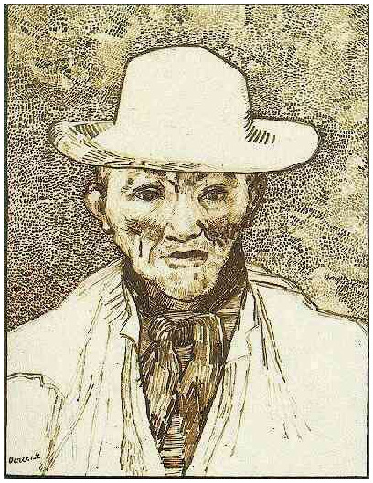 Vincent van Gogh Retrato de Patience Escalier Drawing Vincent van Gogh's Retrato de Patience Escalier Drawing