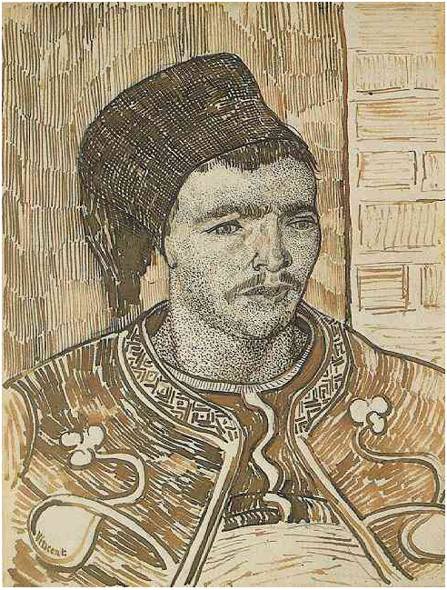 Vincent van Gogh Zouave, Media figura Drawing Vincent van Gogh's Zouave, Media figura Drawing